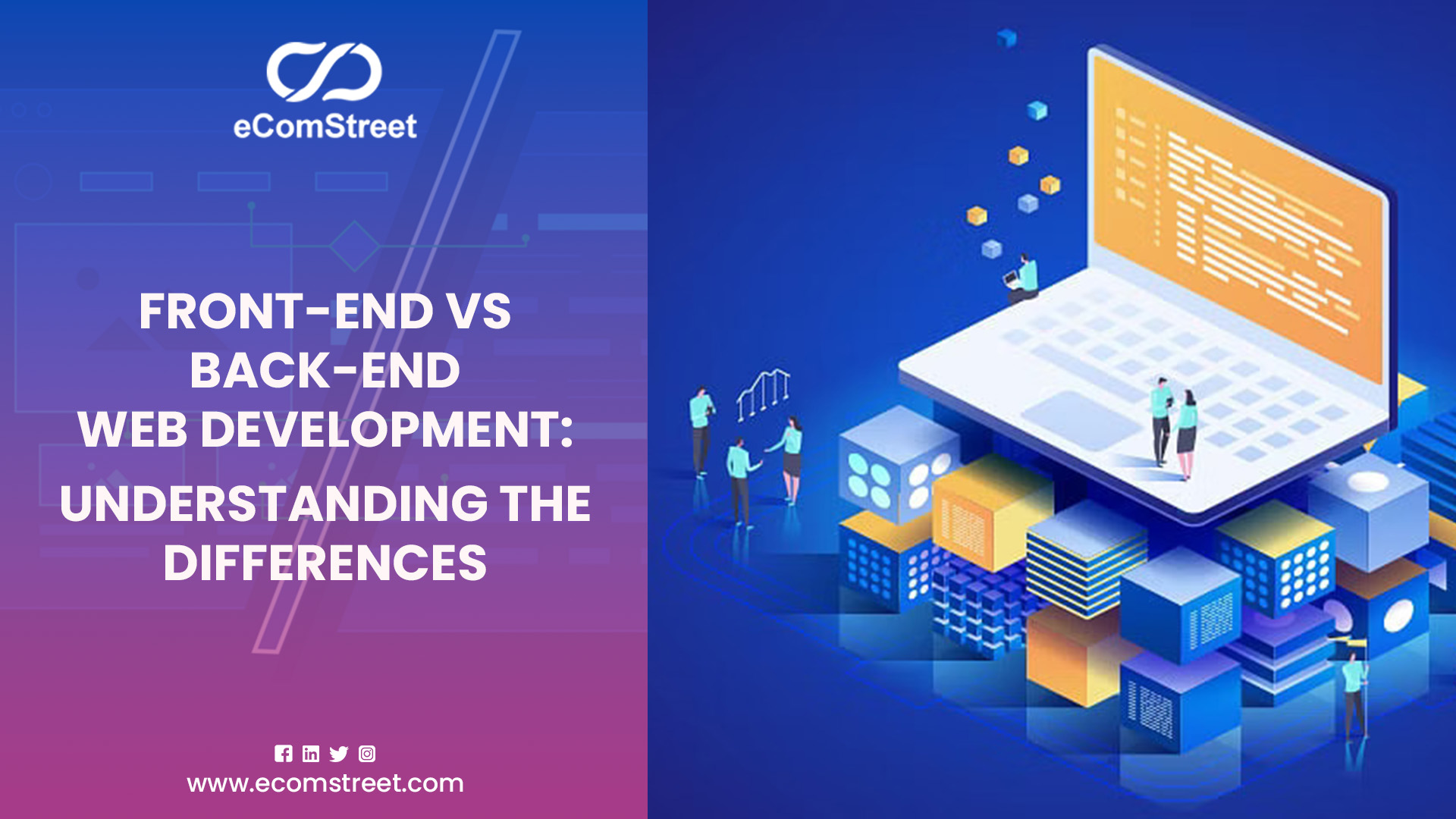 Front-end vs Back-end Web Development_Understanding the Differences blog thumbnail